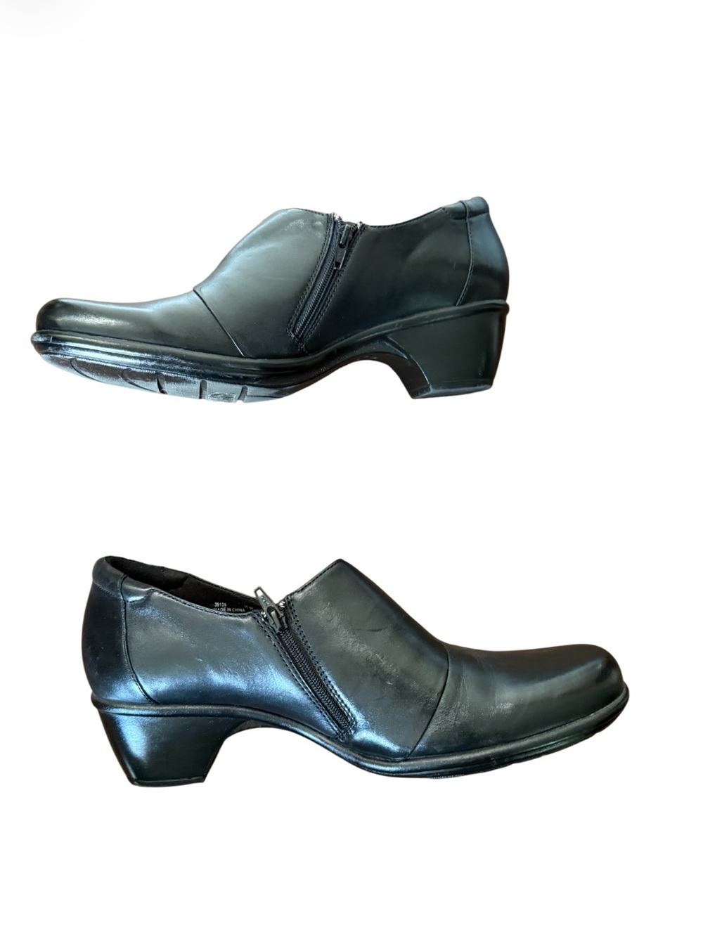 Clark’s Emslie Warren Leather Slip-On Dress Shoes/Booties-Size 11 - Picture 7 of 13